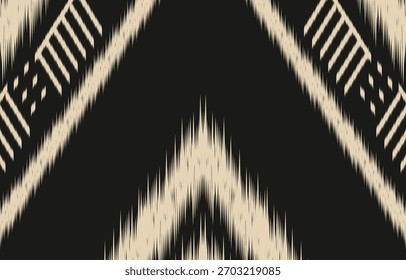 Étnica abstrata ikat art. Aztec impressão ornamento. padrão étnico geométrico cor sem costura oriental.  Design para fundo, cortina, tapete, papel de parede, roupas, envoltório, Batik, ilustração vetorial.