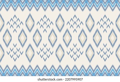 Ethnic abstract ikat art. Fabric Morocco, geometric ethnic pattern seamless  color oriental. Background, Design for fabric, curtain, carpet, wallpaper, clothing, wrapping, Batik, vector illustration