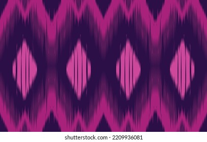 Ethnic abstract ikat art. Fabric Morocco, geometric ethnic pattern seamless  color oriental. Background, Design for fabric, curtain, carpet, wallpaper, clothing, wrapping, Batik, vector illustration