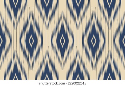 Ethnic abstract ikat art. Fabric Morocco, geometric ethnic pattern seamless  color oriental. Background, Design for fabric, curtain, carpet, wallpaper, clothing, wrapping, Batik, vector illustration