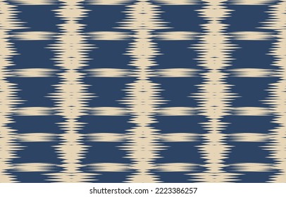 Ethnic abstract ikat art. Fabric Morocco, geometric ethnic pattern seamless  color oriental. Background, Design for fabric, curtain, carpet, wallpaper, clothing, wrapping, Batik, vector illustration