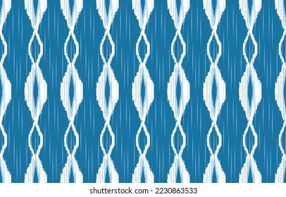Ethnic abstract ikat art. Fabric Morocco, geometric ethnic pattern seamless  color oriental. Background, Design for fabric, curtain, carpet, wallpaper, clothing, wrapping, Batik, vector illustration