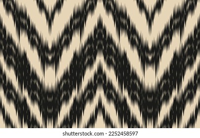 Ethnic abstract ikat art. Fabric Morocco, geometric ethnic pattern seamless  color oriental. Background, Design for fabric, curtain, carpet, wallpaper, clothing, wrapping, Batik, vector illustration
