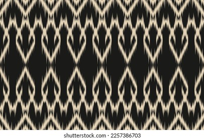 Ethnic abstract ikat art. Fabric Morocco, geometric ethnic pattern seamless  color oriental. Background, Design for fabric, curtain, carpet, wallpaper, clothing, wrapping, Batik, vector illustration