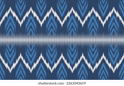 Ethnic abstract ikat art. Fabric Morocco, geometric ethnic pattern seamless  color oriental. Background, Design for fabric, curtain, carpet, wallpaper, clothing, wrapping, Batik, vector illustration
