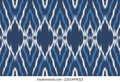 Ethnic abstract ikat art. Fabric Morocco, geometric ethnic pattern seamless  color oriental. Background, Design for fabric, curtain, carpet, wallpaper, clothing, wrapping, Batik, vector illustration