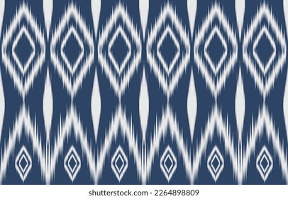 Ethnic abstract ikat art. Fabric Morocco, geometric ethnic pattern seamless  color oriental. Background, Design for fabric, curtain, carpet, wallpaper, clothing, wrapping, Batik, vector illustration