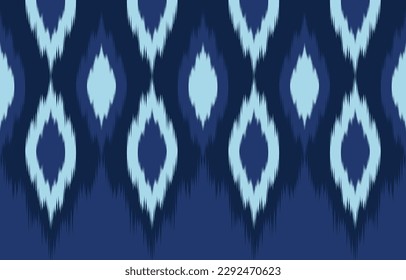 Ethnic abstract ikat art. Fabric Morocco, geometric ethnic pattern seamless  color oriental. Background, Design for fabric, curtain, carpet, wallpaper, clothing, wrapping, Batik, vector illustration