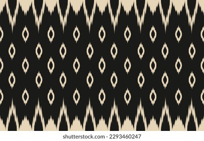 Ethnic abstract ikat art. Fabric Morocco, geometric ethnic pattern seamless  color oriental. Background, Design for fabric, curtain, carpet, wallpaper, clothing, wrapping, Batik, vector illustration