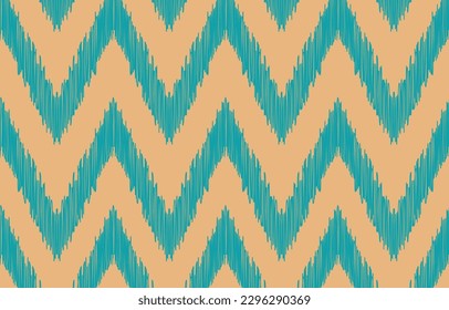 Ethnic abstract ikat art. Fabric Morocco, geometric ethnic pattern seamless  color oriental. Background, Design for fabric, curtain, carpet, wallpaper, clothing, wrapping, Batik, vector illustration