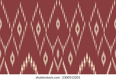 Ethnic abstract ikat art. Fabric Morocco, geometric ethnic pattern seamless  color oriental. Background, Design for fabric, curtain, carpet, wallpaper, clothing, wrapping, Batik, vector illustration