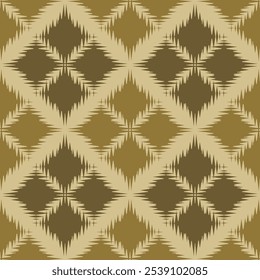 Ethnic abstract ikat art. Fabric Morocco, geometric ethnic pattern seamless Background, Design for fabric, curtain, carpet, wallpaper, clothing, wrapping, Batik, vector illustration