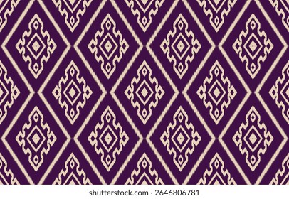 Ethnic abstract ikat art. Fabric Morocco, geometric pattern color oriental. Design for background textile, fabric, curtain, carpet, wallpaper, clothing, wrapping, Batik.