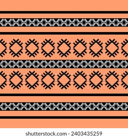 Ethnic abstract ikat art .Geometric ethnic seamless pattern  design for carpet,curtain,clothing,fabric,wrapping paper,tiles,textiles,batik,texture and wallpaper.Vector background.