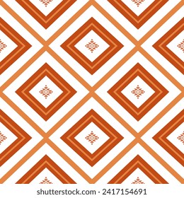Ethnic abstract ikat art .Geometric ethnic seamless pattern  design for carpet,curtain,clothing,fabric,wrapping paper,tiles,textiles,batik,texture and wallpaper.Vector background.