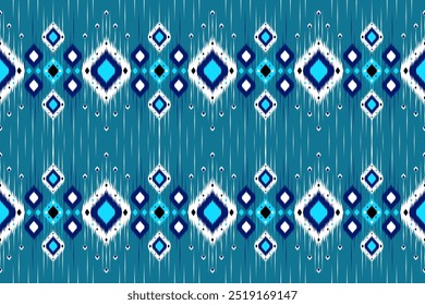 Ethnic abstract ikat art and Mexican style. Aztec ornament print. geometric ethnic pattern seamless color oriental. Design for background ,curtain, carpet, wallpaper, clothing, wrapping, Batik, vector