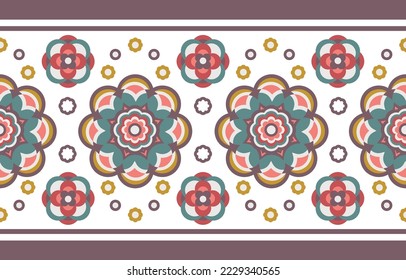 Ethnic abstract ikat art pattern in tribal folk embroidery Mexican style striped pattern in Aztec style Figure tribal Design for carpet curtain wallpaper clothing Batik wrapping fabric textile native