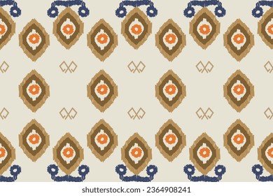 Ethnic abstract ikat art. pattern in tribal, folk embroidery, and Mexican style. Aztec geometric art ornament print. Design for carpet, wallpaper, clothing, wrapping, fabric, cover, textile
