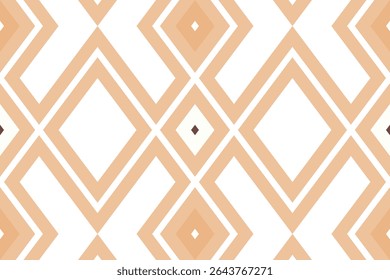 Ethnic Abstract Ikat Art pattern, characterized by its geometric and tribal aesthetic. Ikat is a traditional dyeing and weaving technique where patterns