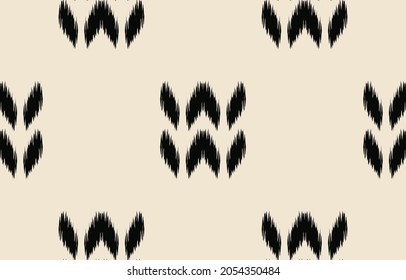 Ethnic abstract ikat art. Seamless chevron pattern in tribal, folk embroidery, and Mexican style. Aztec geometric art ornament print. Design for carpet, wallpaper, clothing, wrapping, fabric, cover.