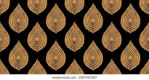Ethnic abstract ikat art. Seamless pattern in tribal, folk embroidery, and Mexican style. Aztec geometric art ornament print. Design for carpet, wallpaper, clothing, wrapping, fabric, cover, textile.