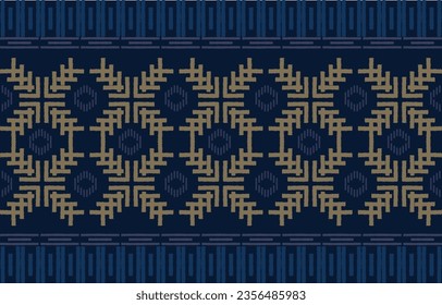 Ethnic abstract ikat art. Seamless Ikat Pattern. Traditional abstract  background for textile design, wallpaper, surface textures, fabric,  textile
