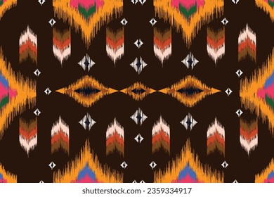  Ethnic abstract ikat art. Seamless pattern in tribal, folk embroidery, for carpets, wallpapers, garments, wrapping, fabrics, coverings, textiles and more
