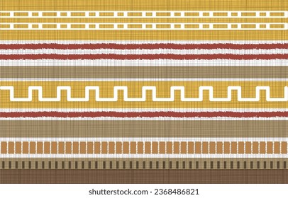 Ethnic abstract ikat art. Seamless Ikat Pattern. Traditional abstract  background for textile design, wallpaper, surface textures, fabric,  textile