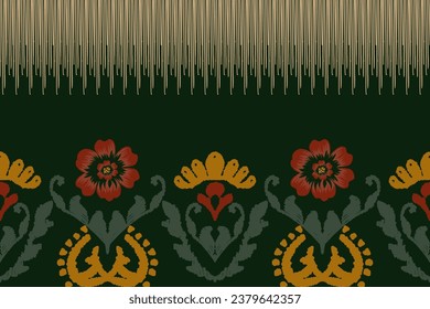 Ethnic abstract ikat art. Seamless pattern in tribal, folk embroidery, and Mexican style. Aztec geometric art ornament print.Design for carpet, wallpaper, clothing, wrapping, fabric, cover, textile