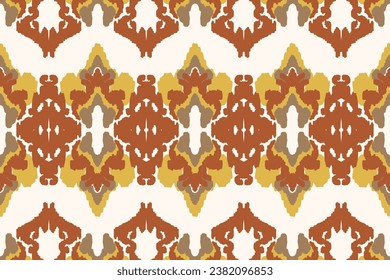 Ethnic abstract ikat art. Seamless pattern in tribal, folk embroidery, and Mexican style. Aztec geometric art ornament print.Design for carpet, wallpaper, clothing, wrapping, fabric, cover, textile