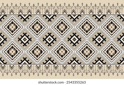 Ethnic abstract ikat art. Seamless pattern in tribal, folk embroidery, 
and Mexican style. Aztec geometric art ornament print.Design for carpet, 
wallpaper, clothing, wrapping, fabric, cover, textile