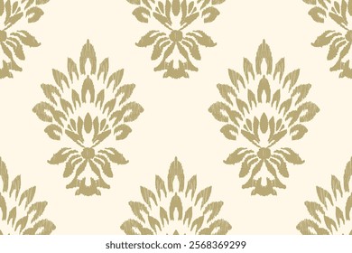 Ethnic abstract ikat art. Seamless pattern in tribal, folk embroidery, and Mexican style. Aztec geometric art ornament print.Design for carpet, wallpaper, clothing, wrapping, fabric, cover, textile