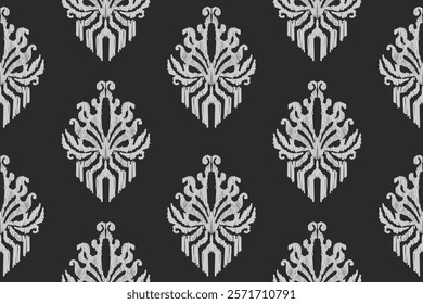 Ethnic abstract ikat art. Seamless pattern in tribal, folk embroidery, and Mexican style. Aztec geometric art ornament print.Design for carpet, wallpaper, clothing, wrapping, fabric, cover, textile