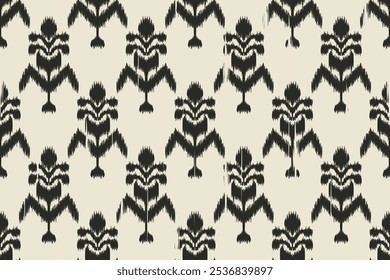 Ethnic abstract ikat fabric artwork with seamless patterns, combining tribal, indigenous and Mexican embroidery with Aztec geometric motifs. Ideal for rugs, wallpapers, throws, fabrics and clothing.