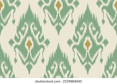 Ethnic abstract ikat fabric artwork with seamless patterns, combining tribal, indigenous and Mexican embroidery with Aztec geometric motifs. Ideal for rugs, wallpapers, throws, fabrics and clothing.