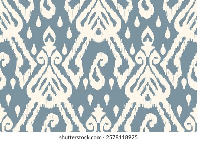 Ethnic abstract ikat fabric artwork with seamless patterns, combining tribal, indigenous and Mexican embroidery with Aztec geometric motifs. Ideal for rugs, wallpapers, throws, fabrics and clothing.