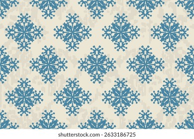 Ethnic abstract ikat fabric artwork with seamless patterns, combining tribal, indigenous and Mexican embroidery with Aztec geometric motifs. Ideal for rugs, wallpapers, throws, fabrics and clothing.