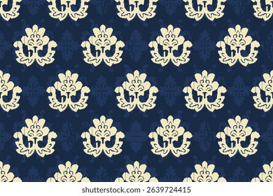 Ethnic abstract ikat fabric artwork with seamless patterns, combining tribal, indigenous and Mexican embroidery with Aztec geometric motifs. Ideal for rugs, wallpapers, throws, fabrics and clothing.
