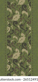 Ethnic abstract ikat fabric artwork with seamless patterns, combining tribal, indigenous and Mexican embroidery with Aztec geometric motifs. Ideal for rugs, wallpapers, throws, fabrics and clothing.