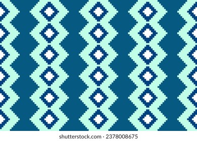 Ethnic abstract ikat. Seamless pattern in tribal, folk embroidery. Aztec geometric art ornament print.Design for carpet, wallpaper, clothing, wrapping, fabric, cover, textile.Style maxican,indain