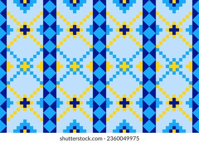 Ethnic abstract ikat.Seamless pattern in tribal.Colorful vector seamless patterns collection.Spring summer autumn decor.Festival elements with coloful background.