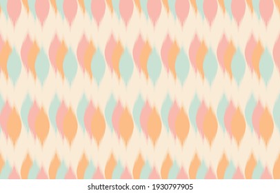Ethnic abstract Pastel. Seamless pattern in tribal, folk embroidery, and Mexican style. Aztec geometric art ornament print.Design for carpet, wallpaper, clothing, wrapping, fabric, cover, textile
