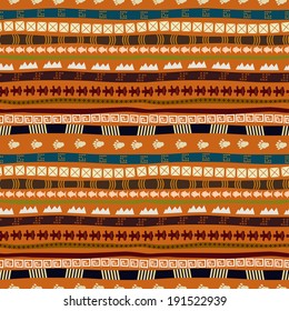 Ethnic abstract pattern with African motives