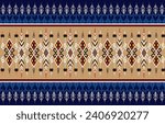 Ethnic abstract pattern art. Seamless pattern in tribal, 
folk embroidery, and Mexican style. Aztec geometric art ornament print.
Design for carpet, wallpaper, clothing, wrapping, fabric, cover, texti