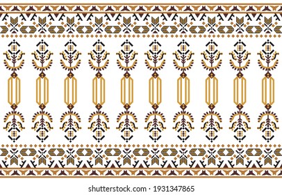 Ethnic abstract pattern art. Seamless pattern in tribal, folk embroidery, and Mexican style. Aztec geometric art ornament print.Design for carpet, wallpaper, clothing, wrapping, fabric, cover, textile