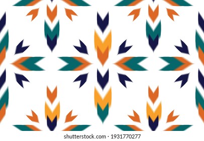 Arte de patrones abstractos étnicos. Patrón sin foco en el estilo tribal, popular y mexicano. Impresión de adorno de arte geométrico azteca.Diseño de alfombras, papel pintado, ropa, envoltura, tela, cubierta, textil