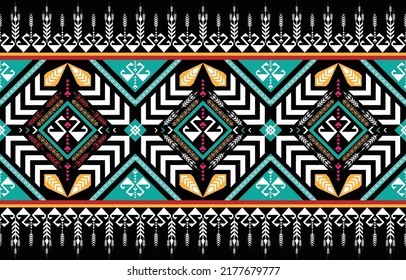 Ethnic abstract pattern art. Seamless pattern in tribal, 
folk embroidery, and Mexican style. Aztec geometric art ornament print.
Design for carpet, wallpaper, clothing, wrapping, fabric, cover, texti