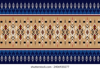 Ethnic abstract pattern art. Seamless pattern in tribal, 
folk embroidery, and Mexican style. Aztec geometric art ornament print.
Design for carpet, wallpaper, clothing, wrapping, fabric, cover, texti