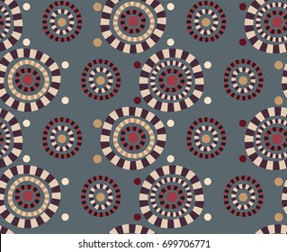 Ethnic Abstract Pattern in Folk Style. Can be used for the design of textiles, fabrics, wallpapers and backgrounds