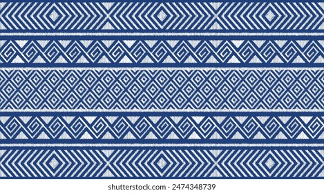 Ethnic abstract pattern geometric shape design for fabric print cloth dress carpet curtains and sarong Aztec African Indian Indonesian .